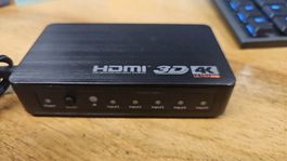 HDMI Switch 5 Port 4K 3D ULTRA HD Splitter Verteiler Box