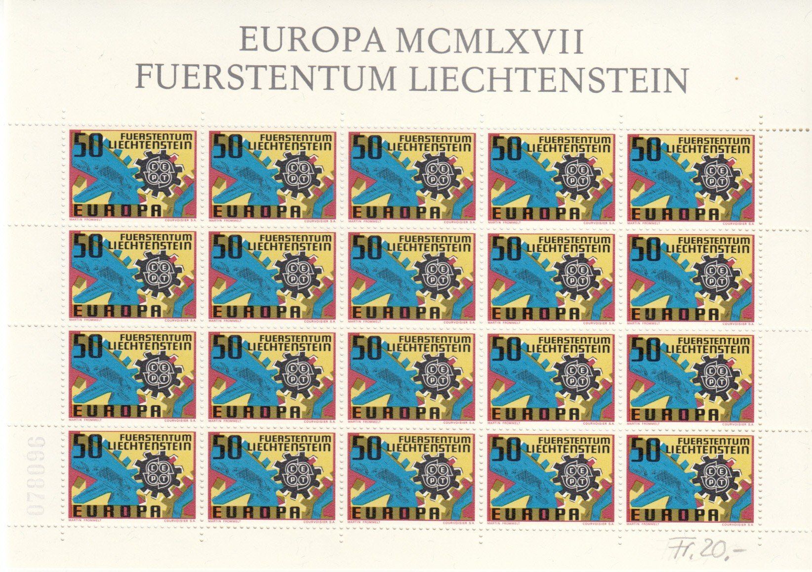 Tutti i francobolli: LBK 409 Zierbogen postfrisch – Usato da Bürglen TG venduto da StampGraf