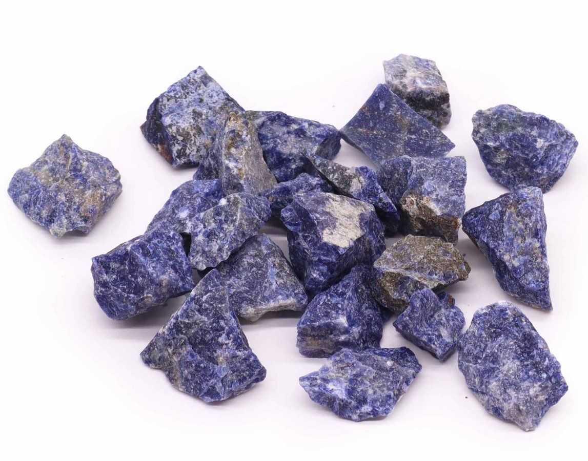 Minerali & Pietre curative: ⭐ Sodalith Rohsteine 500g Heilstein Blaue Mineralien – Nuovo e nell'imballaggio originale da Winterthur venduto da LukasMineralienOase