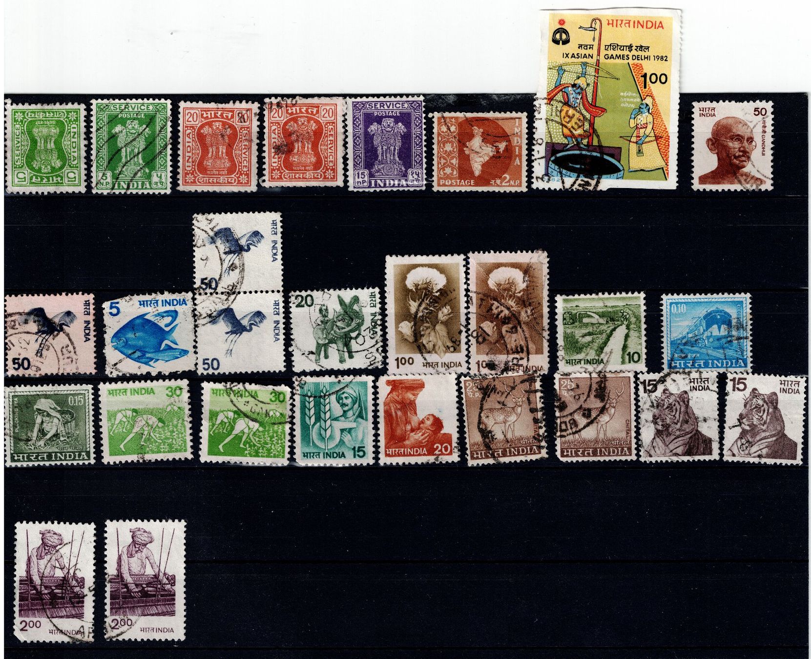 Tutti i francobolli: Briefmarken 28x Indien – Usato da Tenniken venduto da mik_6mxg 6