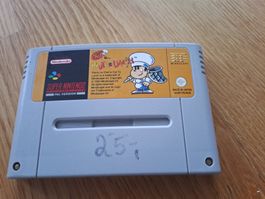 Pierre Le Chef is Out to Lunch Super Nintendo SNES