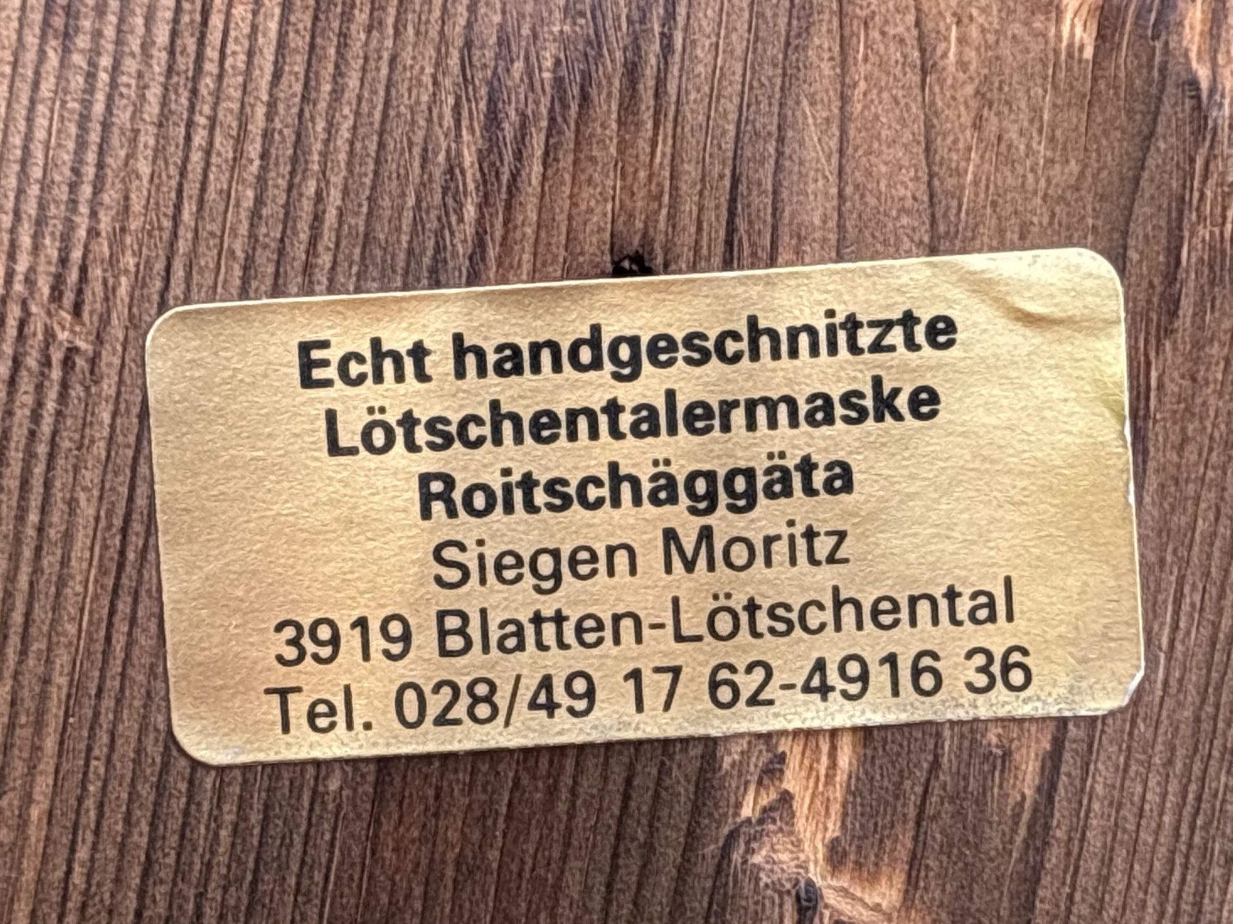 Altro in Antiquarato & Arte: schöne alte Walliser Holzmaske von Siegen Moritz Blatten – Usato da Feldbach venduto da Olive1 8