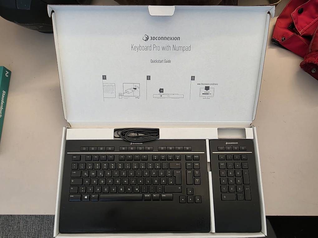 Tastiere: 3Dconnexion Keyboard Pro mit Numpad OVP – Usato da Schaffhausen venduto da cmarkus 3