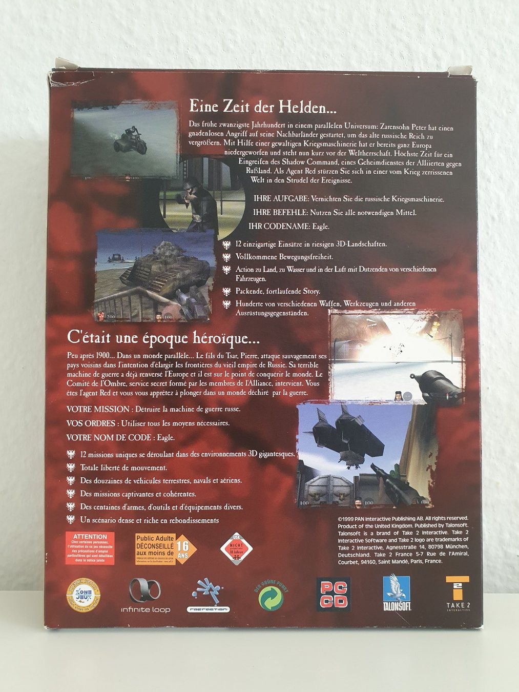 Giochi: PC Game Codename Eagle (1999) Big Box Deutsch / Français – Usato da Greifensee venduto da perfectioN88 2
