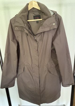 Damen Mantel beige / braun Gr 40