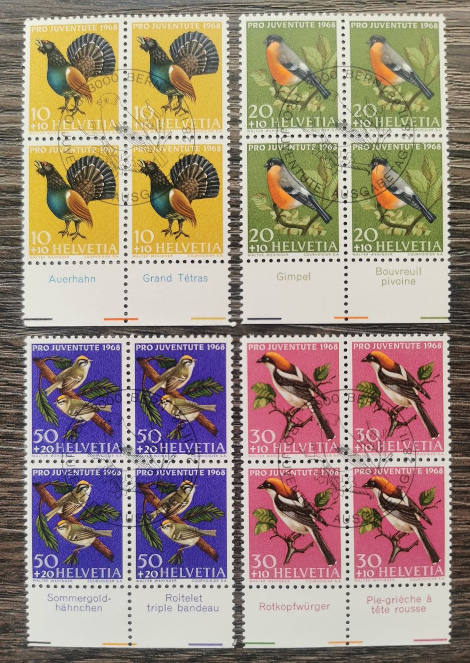 Tutti i francobolli: TR05 Timbre Suisse 1968 – Usato da Cousset venduto da Patrick_Collections