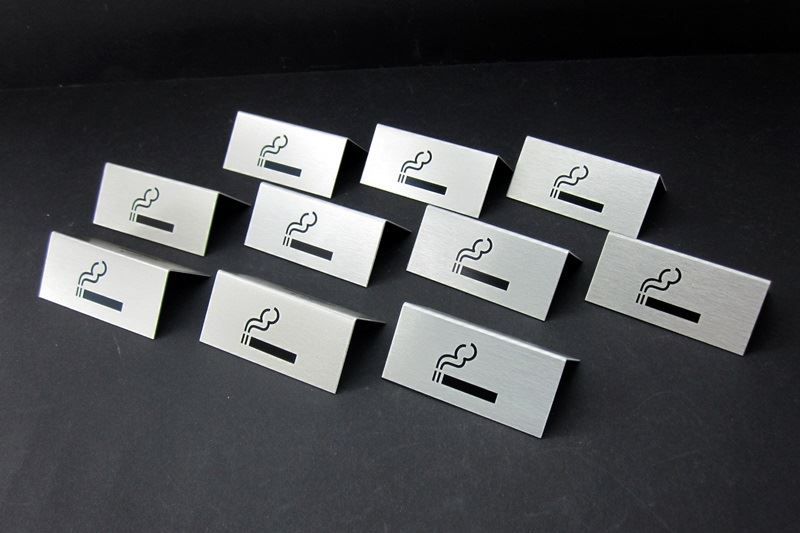 Insegne: Tischaufsteller, Raucher, Set mit 10Stk. – Nuovo e nell'imballaggio originale da Wettingen venduto da kochshop 3