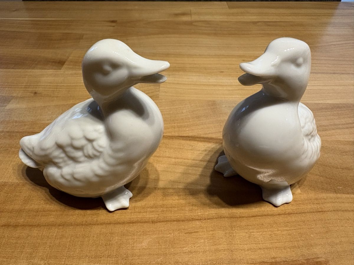 Statuette: 2er Set Keramik Figuren Enten – Nuovo (secondo la descrizione) da Rümlang venduto da euqinom16