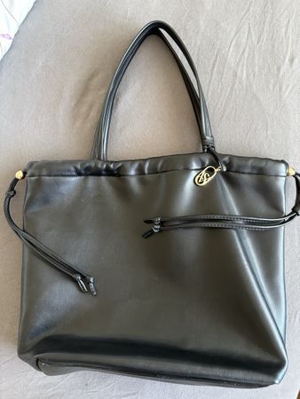 Victoria's Secret Tasche Schwarz Lederimitat