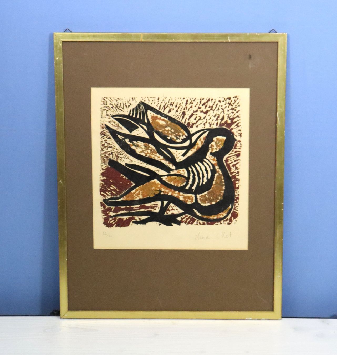 Arts picturaux & lithographies: Claude Collet 1929-2007, Lithographie "Taube" – D'occasion à Zug par Kunst-Fundgrube 4