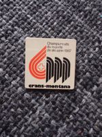 Broche Championnats du monde ski 1987 Crans-Montana