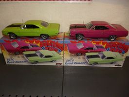 Plymouth Roadrunner 1970 LimeGreen&PantherPink 1:18 GMP