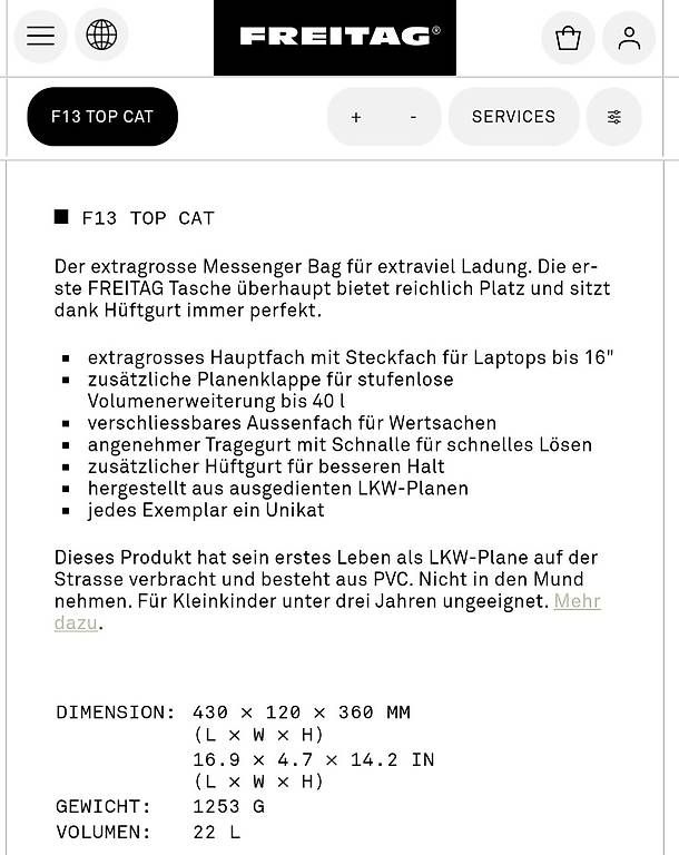 Sacs: Freitag Messenger Bag – D'occasion à Uster par Kauftiger 3