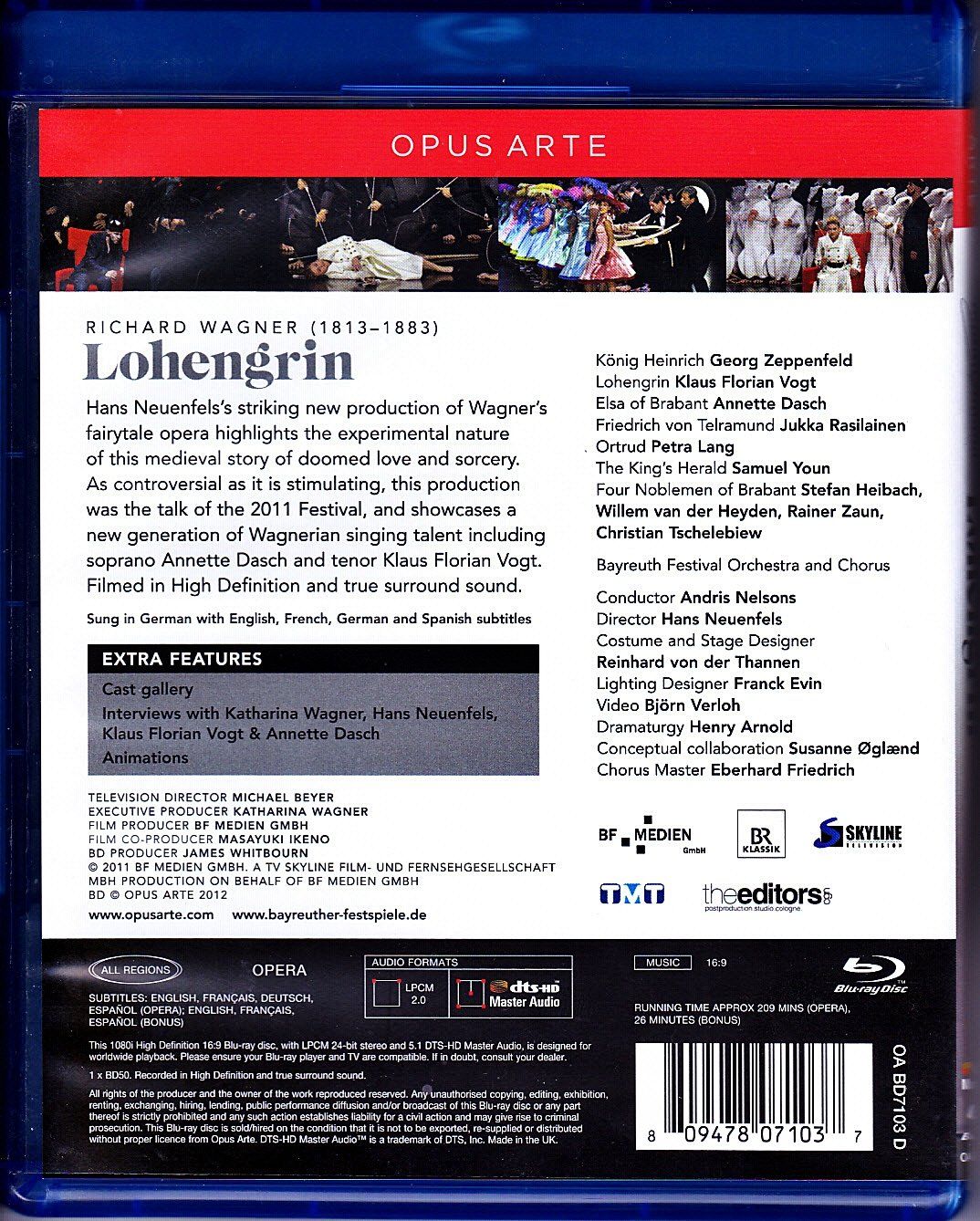 Alle DVDs: Lohengrin Blu-Ray-Disc – Gebraucht aus Rubigen von OPERNFREUND 1