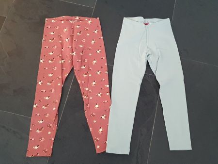 ++ 2x gefütterte Leggings ++ Gr. 122 / 128 ++