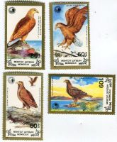 Briefmarken "Seeadler". Mongolei