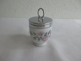 Egg Coddler Royal Worcester für 1 Ei, Motiv June Garland