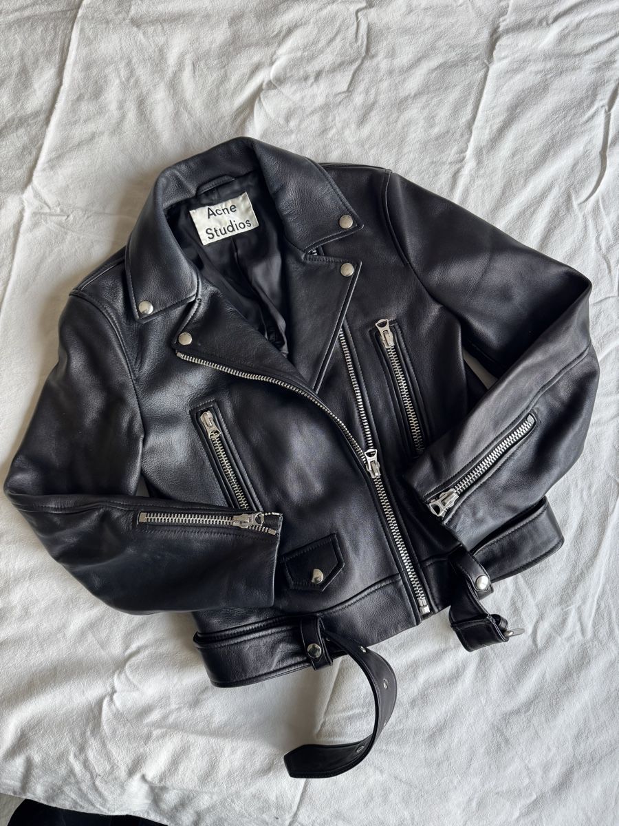 Acne Studios Giacche: Acne Studios Leather Jacket, size 36, biker style – Nuovo (secondo la descrizione) da Effretikon venduto da expiredrice