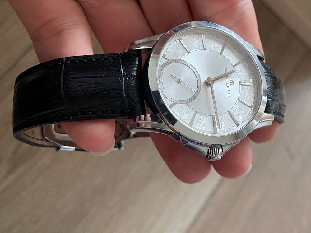 Maurice Lacroix Orologi: Maurice Lacroix Handaufzug 43mm Serviced Full Set! – Nuovo (secondo la descrizione) da Euthal venduto da dieUhrenwerkstatt 1