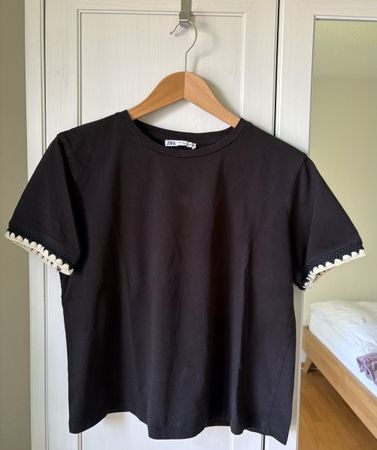 Damen T-Shirt ZARA Schwarz Grösse M guter Zustand