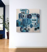Originales abstraktes Bild 90x90x3cm