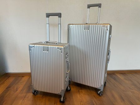 2 teiliges Aluminium Koffer BUNDLE SET gateBAG in SILBER NEU