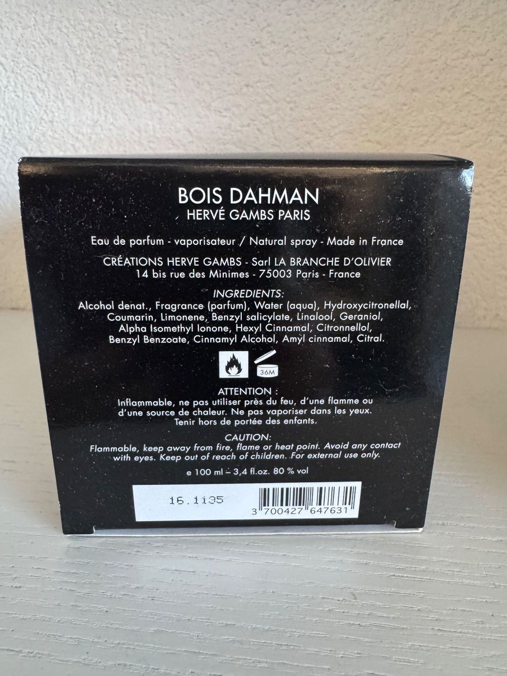 Parfum & Eau de Toilette: Bois Dahman Herve Gambs Paris – Gebraucht aus Mägenwil von Dascha69 2