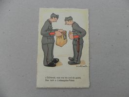 CH Humor Motiv Karte Miltär Rueblikarte Bären Katzen 1940