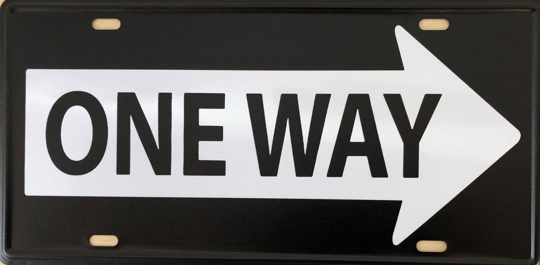 Insegne: Blechschild One Way 15 x 30 rechts Einbahn Strassensignal – Nuovo e nell'imballaggio originale da Dättlikon venduto da easythings
