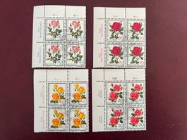 Pro Juventute Viererblock 1972 Erstag gest.  (3960)