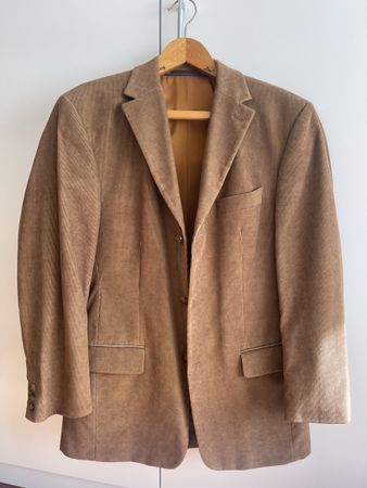 Herren Anzug von Lutano Cord braun Grösse 50 