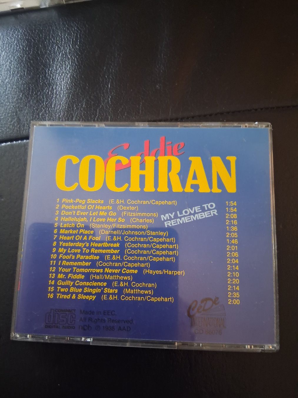 CD: Eddie Cochran - My Love To Remember - CD – Usato da Aigle venduto da Marcagapit 1