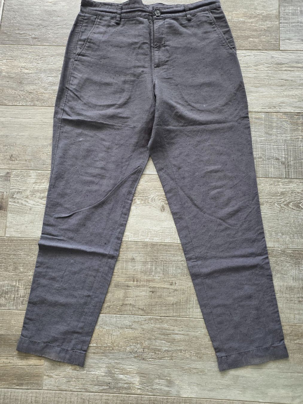 Pantaloni: Outlier Injected Linen Pants Gr. 34 dunkelgrau – Usato da Dietlikon venduto da Bonamesa