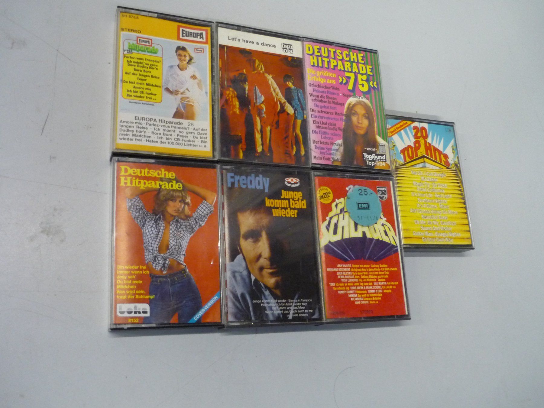 Musicassette: 7x MC Kassetten Deutsche Hitparade 70er – Usato da Beringen venduto da Flatretriever