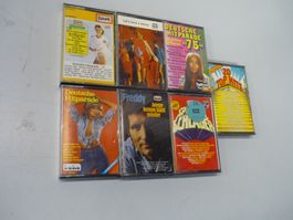 7x MC Kassetten Deutsche Hitparade 70er