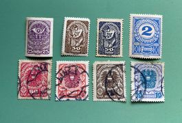 Briefmarken Deutschland Oesterreich  80 Heller, 10 Kronen