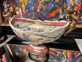 Stilvolle Porzellanschale mit " Engel "(Liquidation )