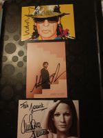 Musik -  3x Handsignierte Autogrammkarten - Set