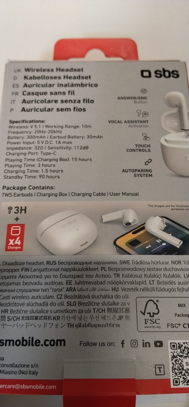 Kopfhörer: Neue sbs Bluetooth in ear Kopfhörer 15 Std. Playtime  – Neu (gemäss Beschreibung) aus Biel/Bienne von Vintage-timearts 3