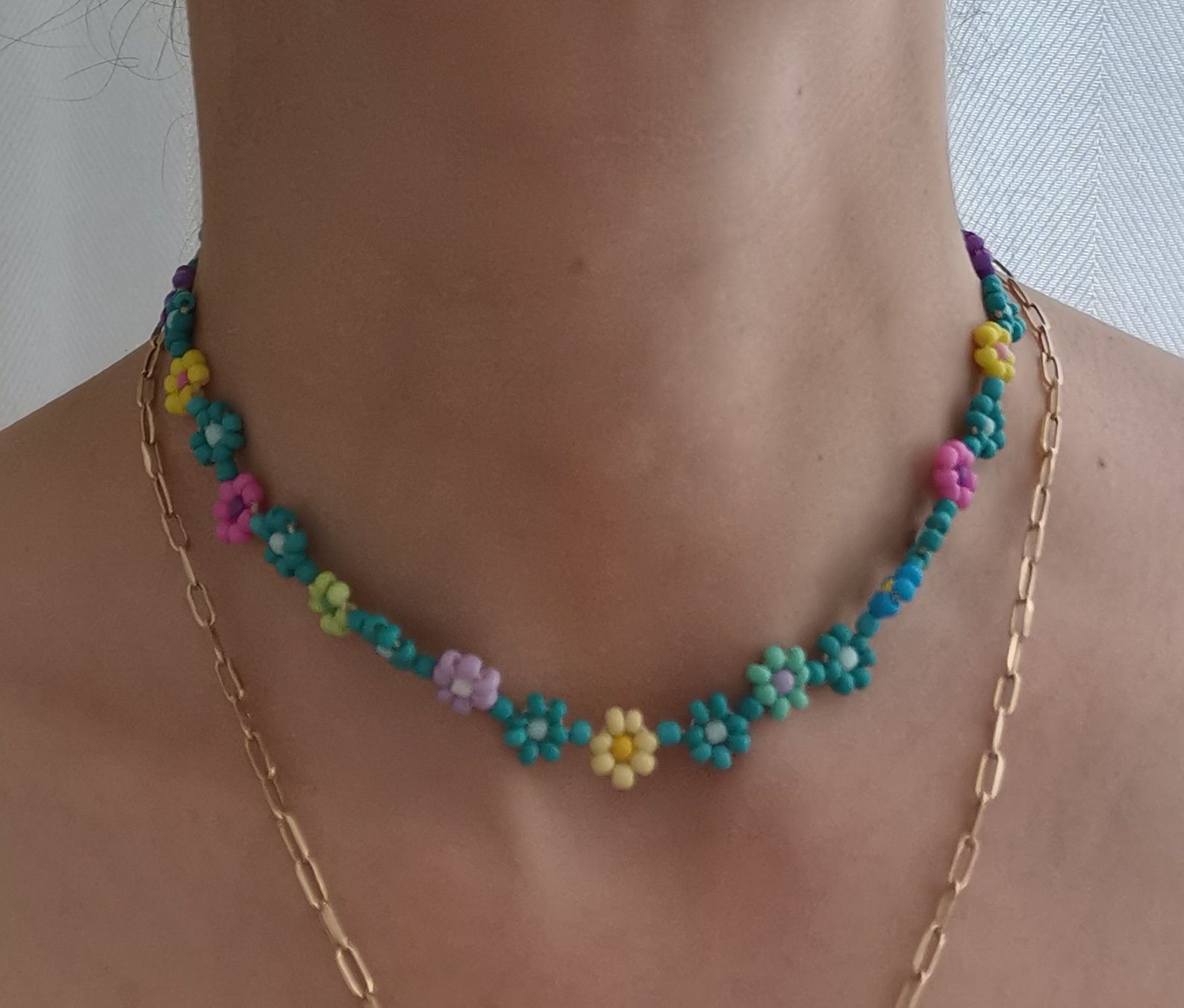 Bracciali & Braccialetti: Handgemachte Blumen-Armbänder, Halsketten – Nuovo (secondo la descrizione) da Niedergösgen venduto da lil_s6k8 6