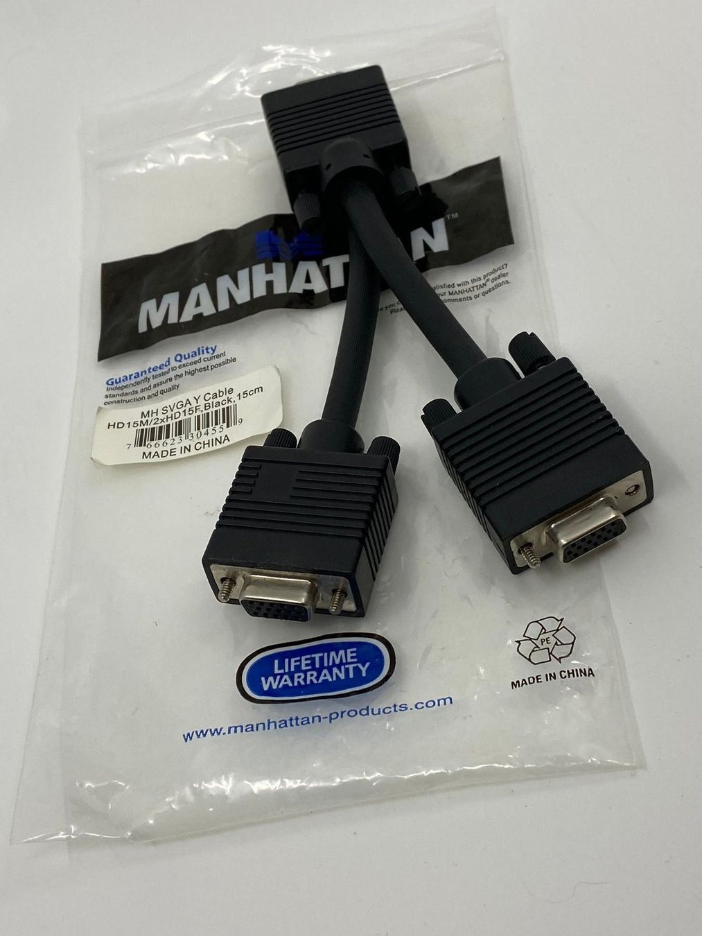 Cavi: SVGA Y-Kabel - 15cm – Usato da Langwiesen venduto da Restposten-24 3