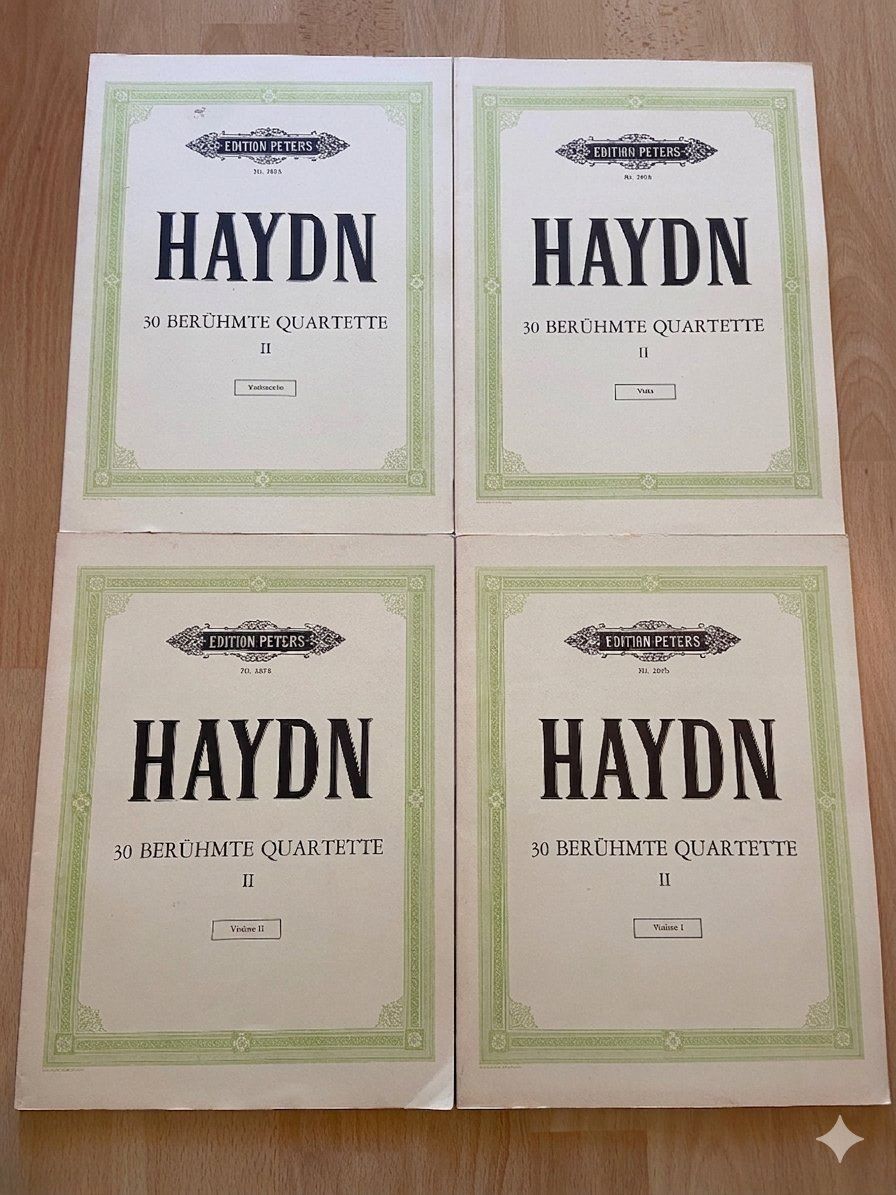 Dischi in vinile: Haydn - 30 berühmte Quartette, Edition Peters. – Usato da Zürich venduto da Blauerbauer