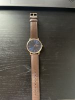 Armbanduhr Lacoste blaues Zifferblatt braunes Lederband