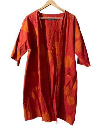 Leinen-Kimono Gr. M, Sommerliches Design, Top Zustand