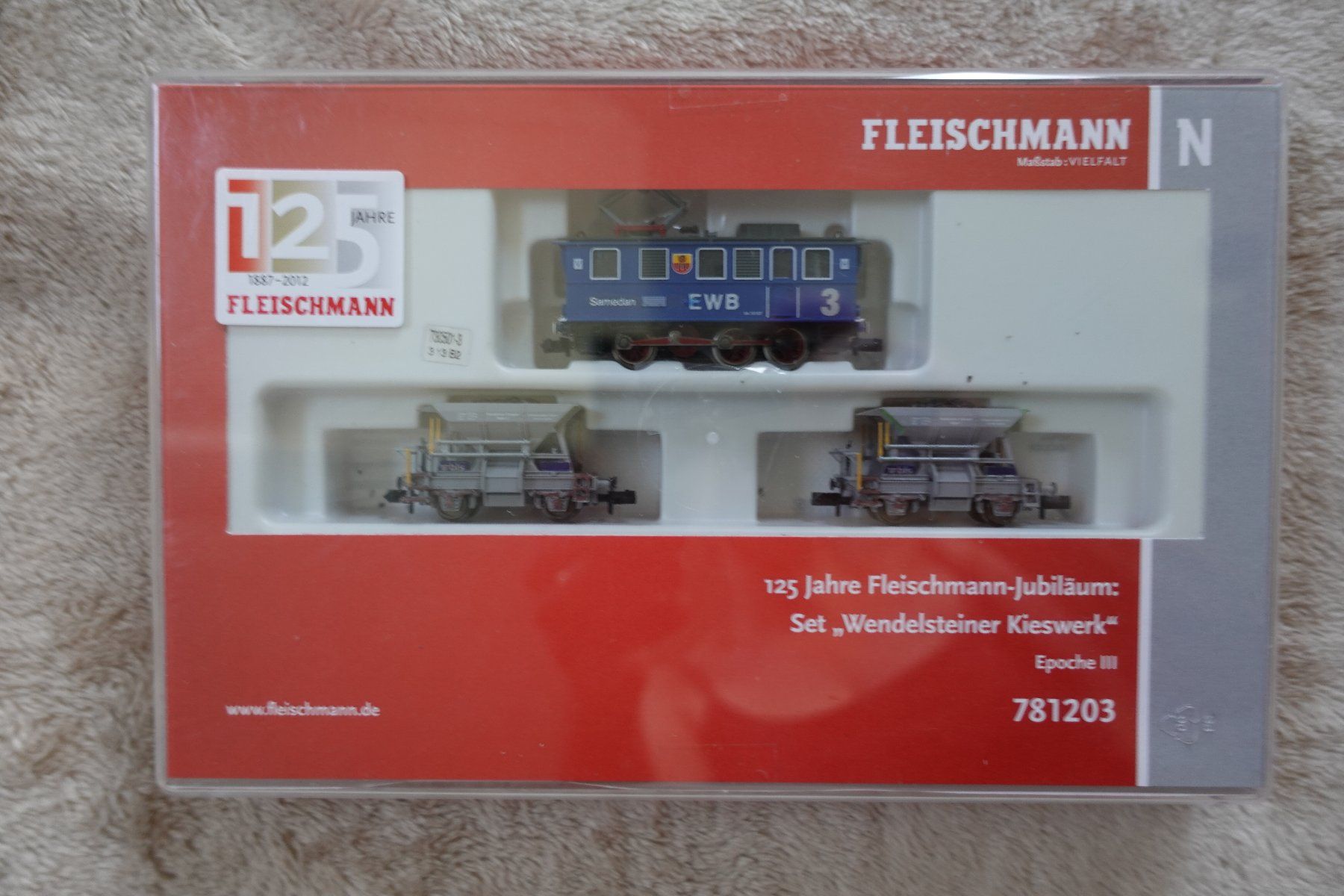 Fleischmann Modellini di ferrovie: 1 neues Jubiläumsset von Fleischmann Spur N – Nuovo (secondo la descrizione) da rorschach venduto da Babsi64