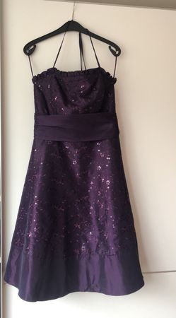 neuwertiges kleid 1x getragen mit pailletten