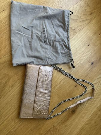 Liebeskind Tasche rosé Metallic mit Kette