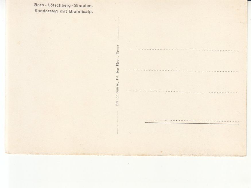 Cartoline postali: Kandersteg ca. 1920 – Usato da Bürglen TG venduto da StampGraf 1