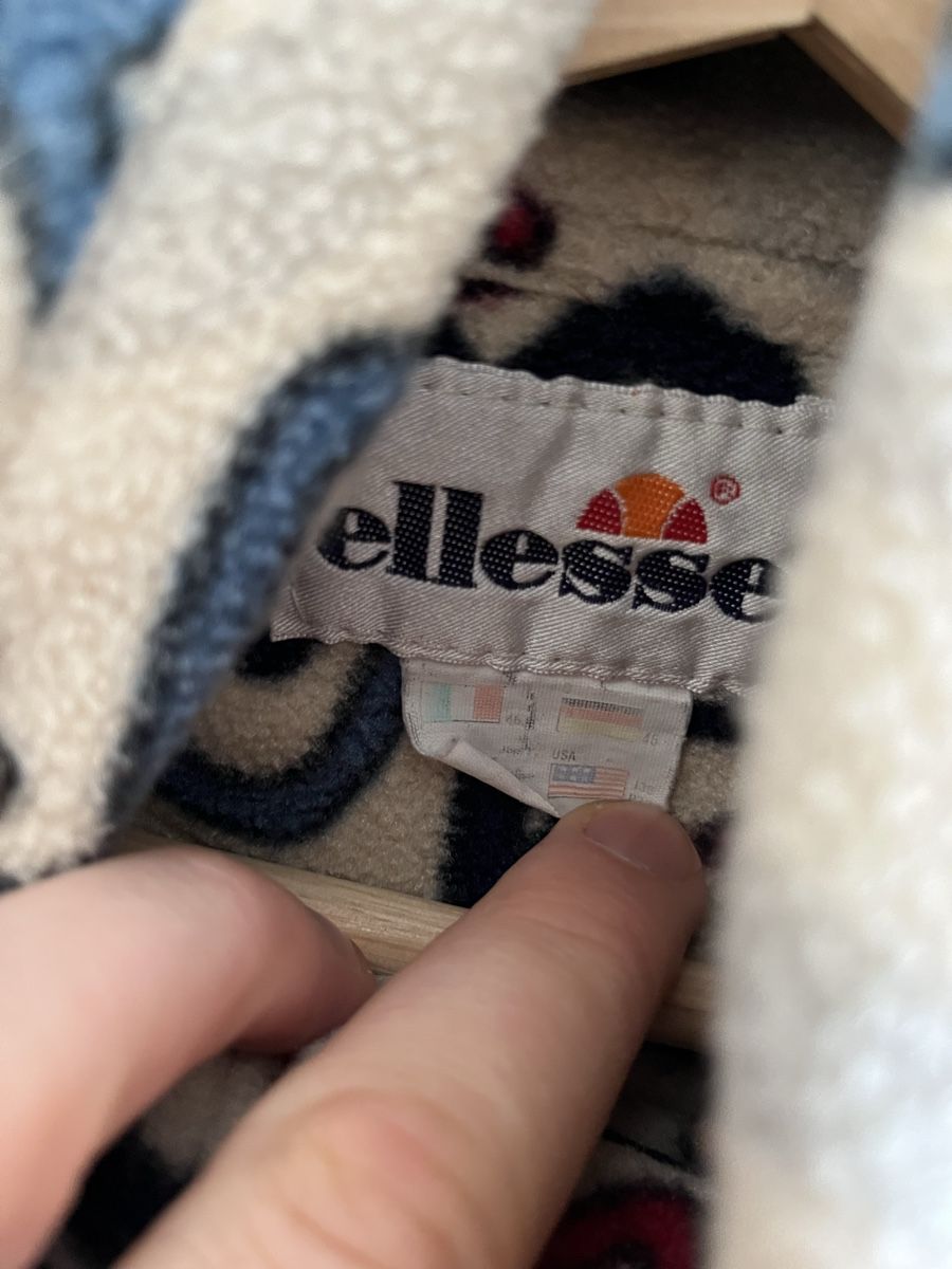 Ellesse Maglioni & Felpe: Vintage 90s Ellesse Fleece Pullover Patterned Half Zip XL – Usato da Lausanne venduto da Danash 7