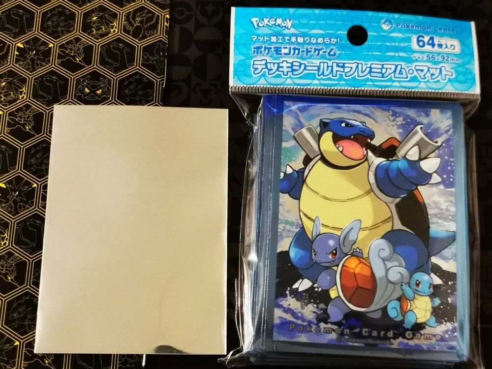 blastoise card sleeves Neon Kanto 105ct APEX Deck Protector® Sleeves Blastoise for Pokémon